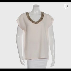 Diane von Furstenberg Short Sleeve Top NWOT Sz S